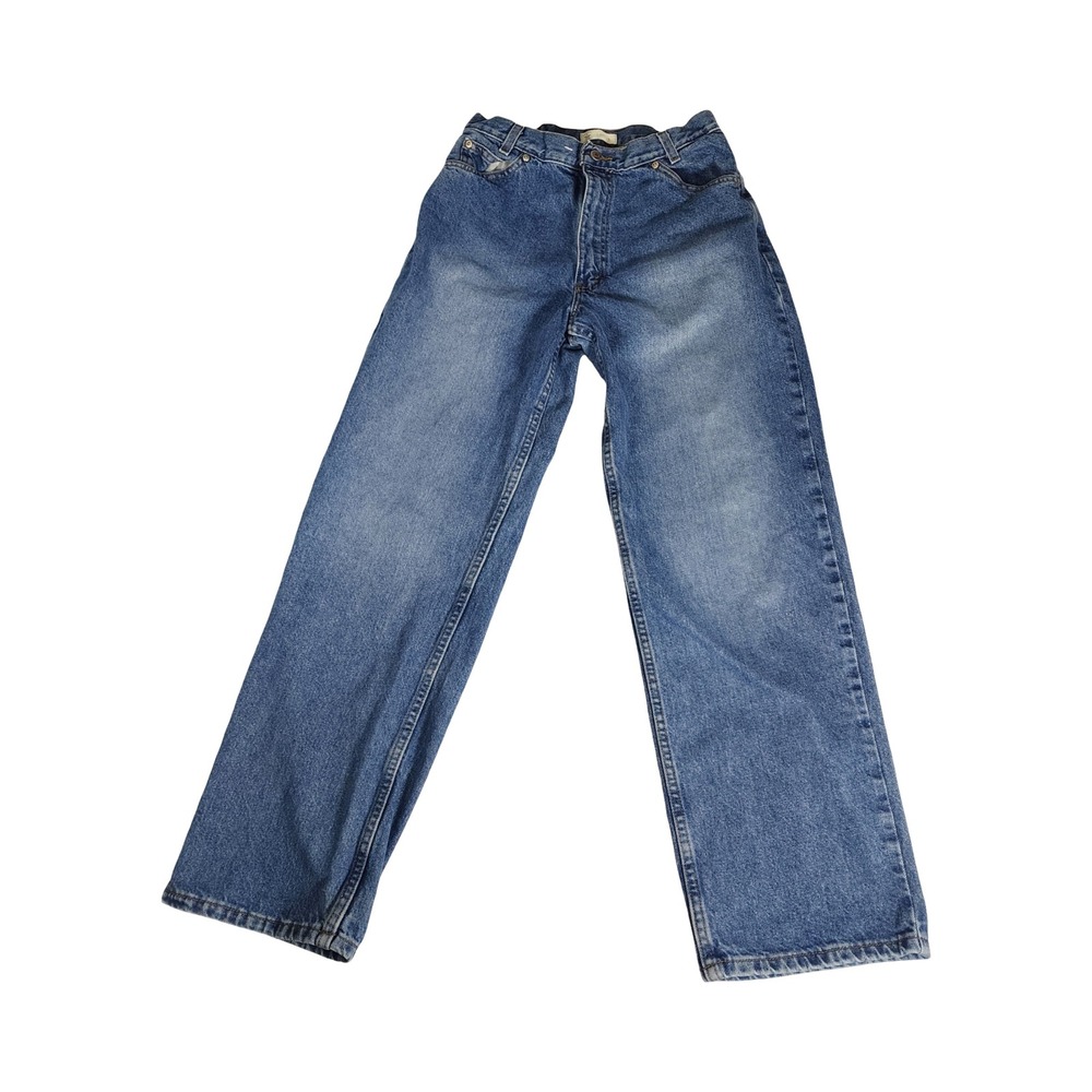 Arizona Jean Company Mens Loose Fit Jeans Medium Wash 27x28 Wide Leg Vintage